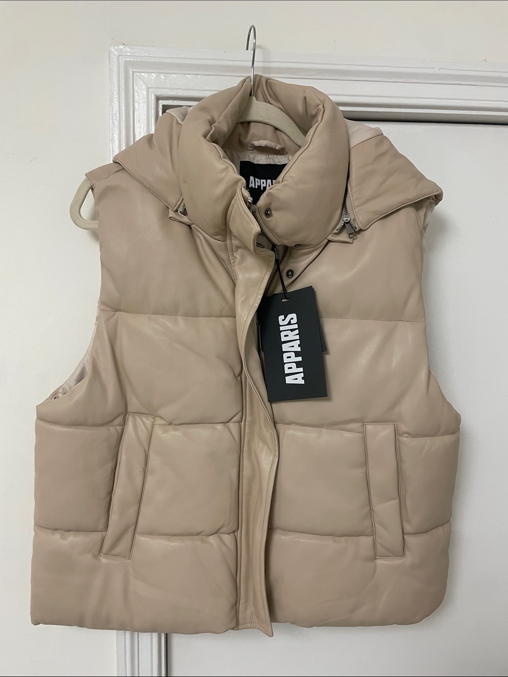 Apparis Women’s Puffer Vest in Taupe